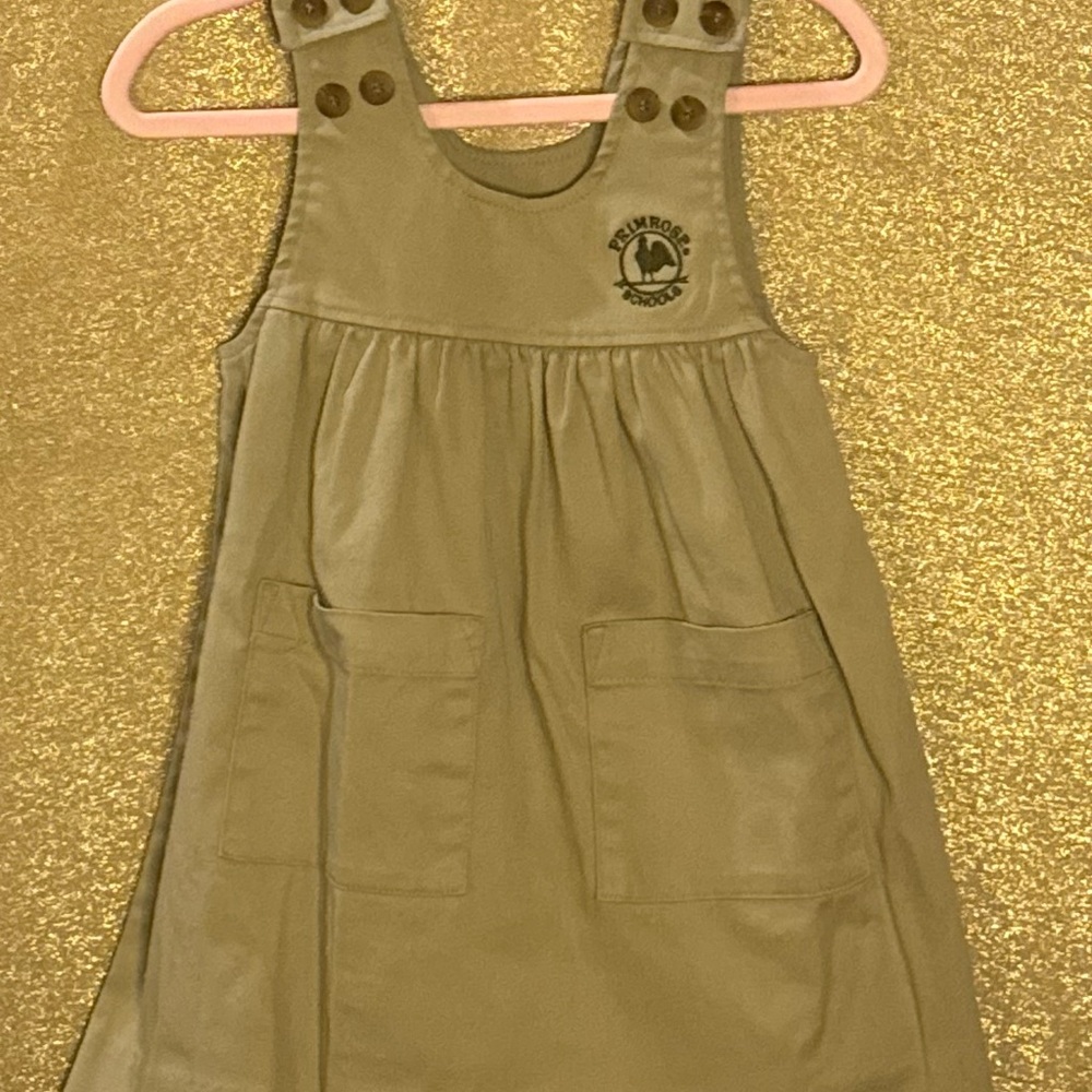 3T Bundle of 3: Primrose Tan x2 and Navy x1 Jumper Dress with Pockets